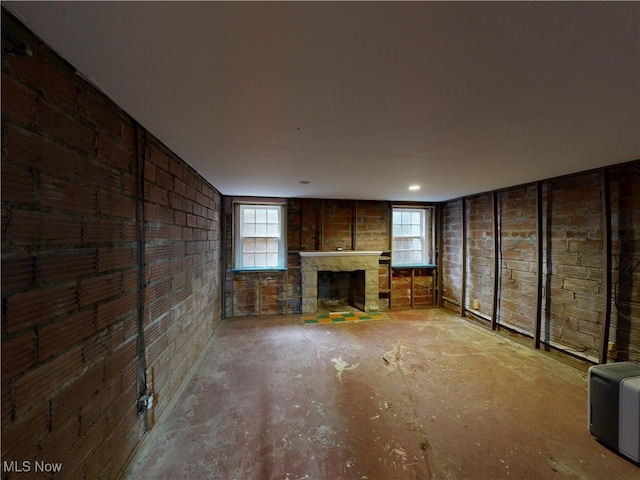18515 Lomond Blvd, Shaker Heights, OH 44122 - unfurnished living room with a fireplace