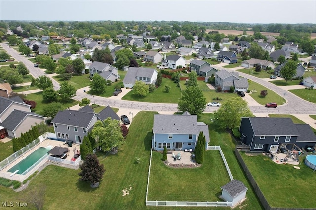 813 Buckeye Ln, Sandusky, OH 44870 - aerial view of residential area featuring a pool area
