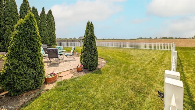 813 Buckeye Ln, Sandusky, OH 44870 - view of yard with a patio area and a view of rural / pastoral area