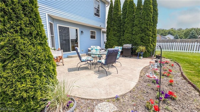 813 Buckeye Ln, Sandusky, OH 44870 - view of patio featuring grilling area and outdoor dining area