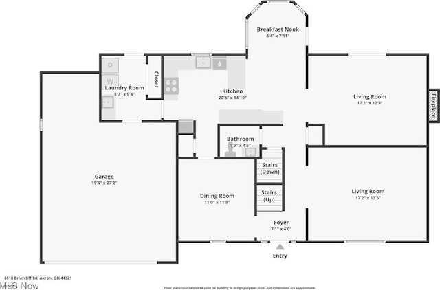 4610 Briarcliff Trl, Copley, OH 44321 - room layout