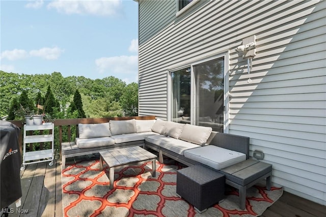 4610 Briarcliff Trl, Copley, OH 44321 - wooden deck featuring outdoor lounge area