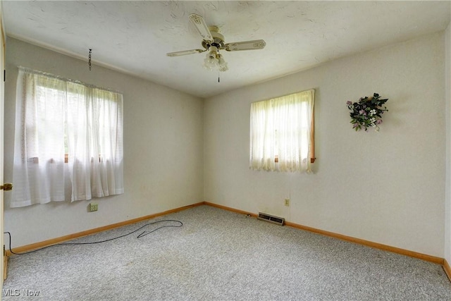 10031 Akins Rd, North Royalton, OH 44133 - empty room featuring carpet and a ceiling fan