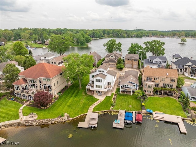 5325 S Island Dr NW, Canton, OH 44718 - aerial perspective of suburban area featuring a large body of water