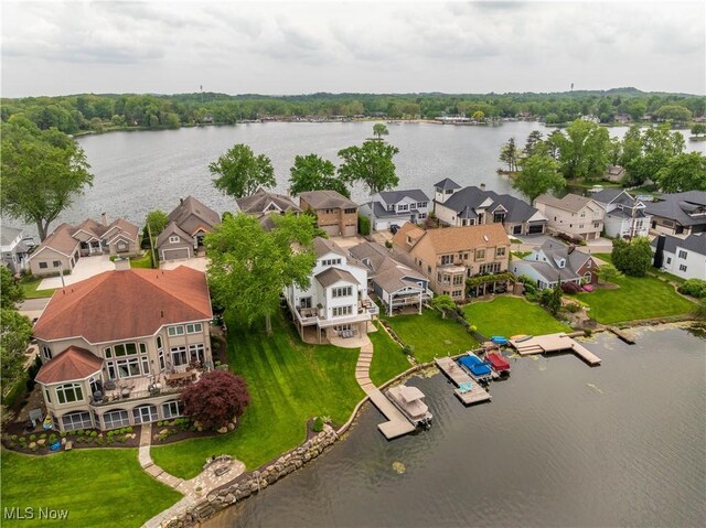 5325 S Island Dr NW, Canton, OH 44718 - aerial view of residential area featuring a nearby body of water