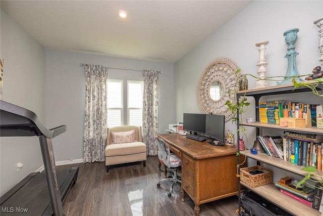 12136 White Tail Run, Columbia Station, OH 44028 - office area featuring wood finished floors and baseboards