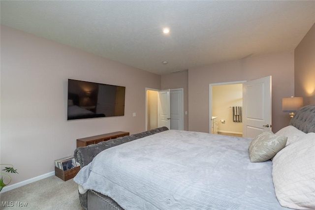 12136 White Tail Run, Columbia Station, OH 44028 - bedroom featuring carpet floors, baseboards, and ensuite bathroom