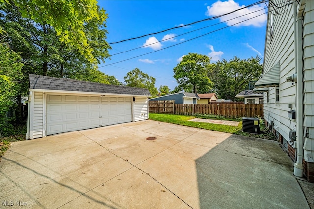 23701 Colbourne Rd, Euclid, OH 44123 - detached garage with cooling unit
