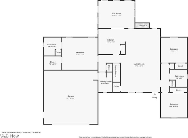 7410 Fieldstone Ave, Conneaut, OH 44030 - home floor plan