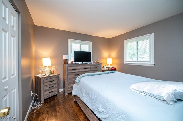 3406 Rebecca Dr, Canfield, OH 44406 - bedroom with dark wood-style flooring