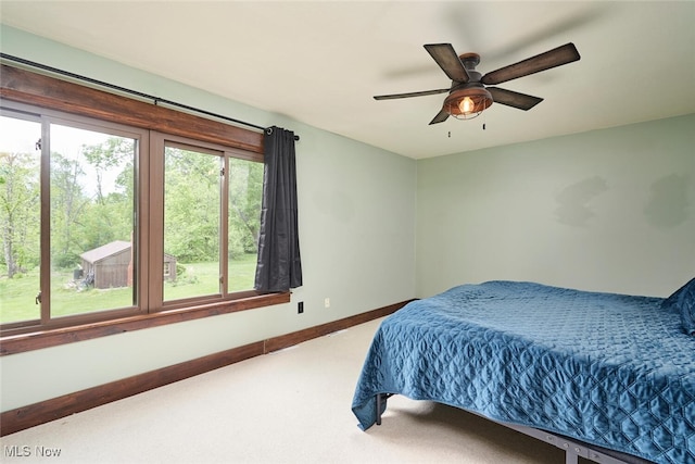 200 Granger Rd, Medina, OH 44256 - carpeted bedroom with a ceiling fan and baseboards