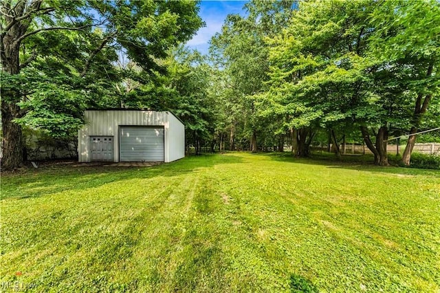 459 Lloyd Rd, Euclid, OH 44132 - view of grassy yard featuring an outdoor structure