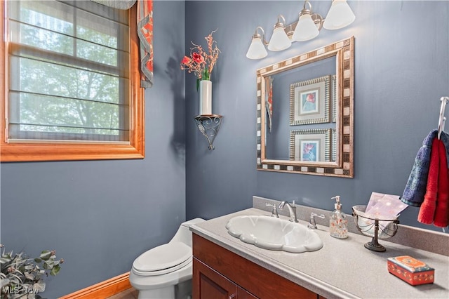 9627 State Route 152, Richmond, OH 43944 - half bathroom with vanity and toilet