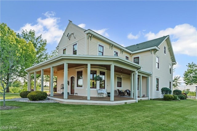 9627 State Route 152, Richmond, OH 43944 - back of property featuring a lawn