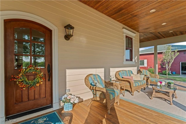 9627 State Route 152, Richmond, OH 43944 - porch with an outdoor living space