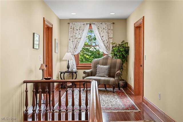 9627 State Route 152, Richmond, OH 43944 - sitting room with wood finished floors, baseboards, and recessed lighting