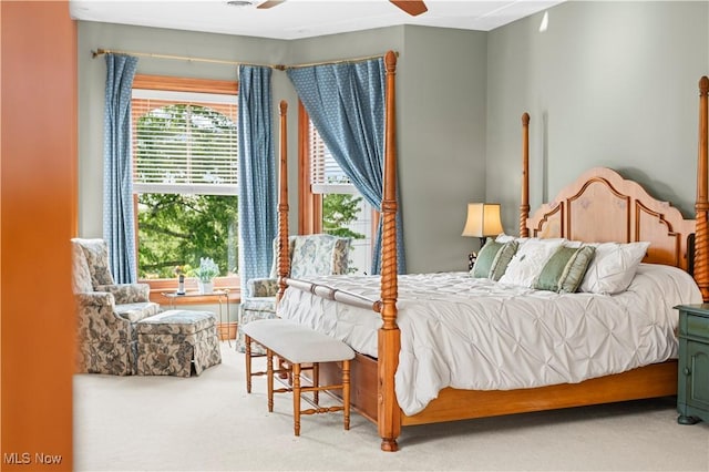 9627 State Route 152, Richmond, OH 43944 - bedroom with carpet flooring and a ceiling fan