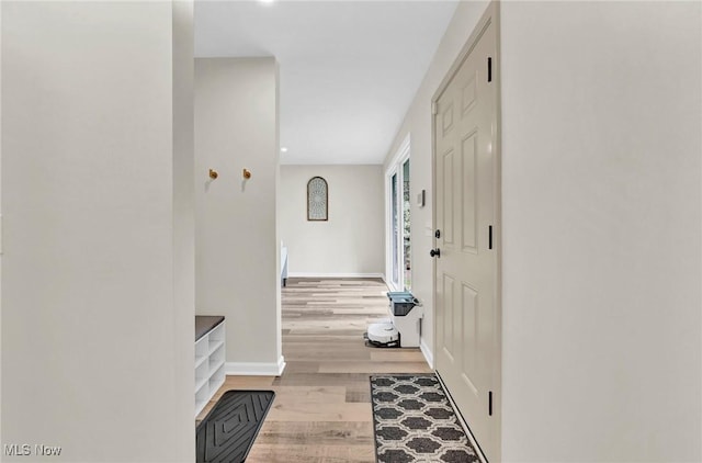 5679 Wilson Mills Rd, Highland Heights, OH 44143 - hall with wood finished floors and baseboards