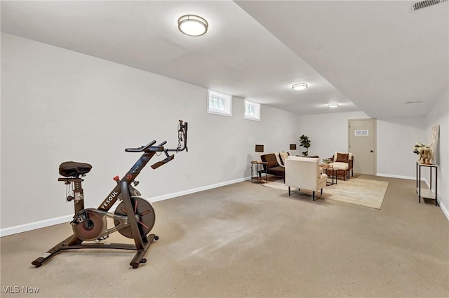 5679 Wilson Mills Rd, Highland Heights, OH 44143 - exercise room featuring baseboards