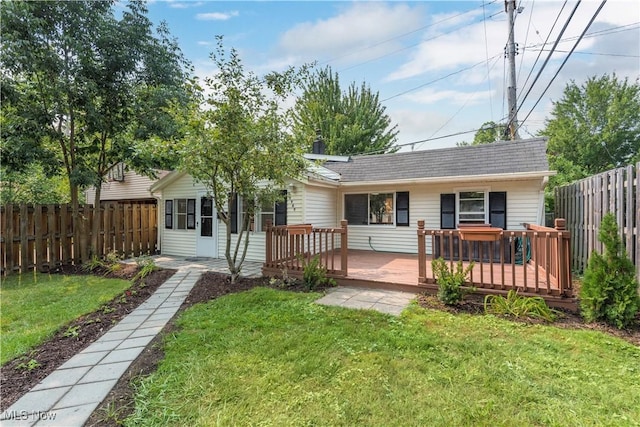 20969 Stanford, Fairview Park, OH 44126 - rear view of property featuring a wooden deck and roof with shingles
