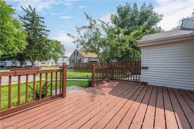 20969 Stanford, Fairview Park, OH 44126 - wooden terrace with a residential view