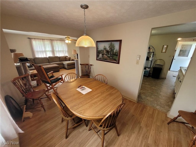5115 Sangria Dr, West Salem, OH 44287 - dining room featuring light wood-style floors and a textured ceiling