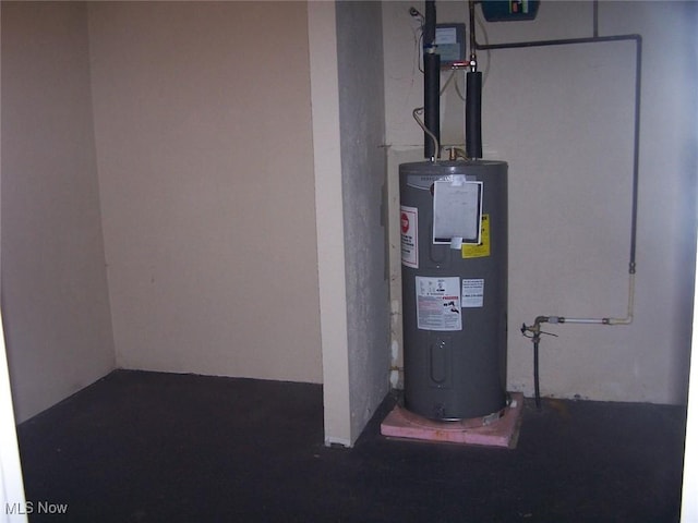 1475 Laurel Dr, West Salem, OH 44287 - utility room with water heater