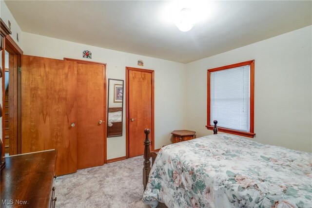 3985 Etter Rd, Mogadore, OH 44260 - bedroom with light colored carpet and two closets