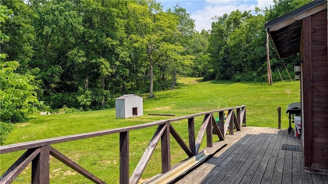 498 County Road 28, Steubenville, OH 43952 - deck with a yard and area for grilling