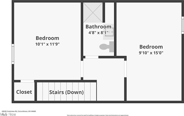43628 Crestview Rd, Columbiana, OH 44408 - room layout