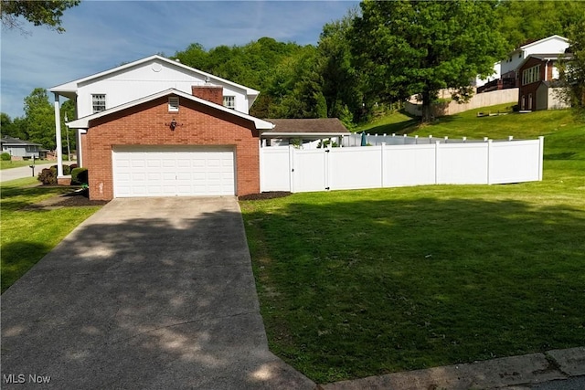 327 Country Club Blvd, Weirton, WV 26062 - view of side of property featuring driveway, brick siding, and an attached garage