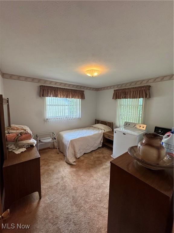 9 James Ct, Parkersburg, WV 26105 - carpeted bedroom with washer and clothes dryer