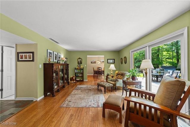 177 N Park Dr, Aurora, OH 44202 - living area featuring wood finished floors and baseboards