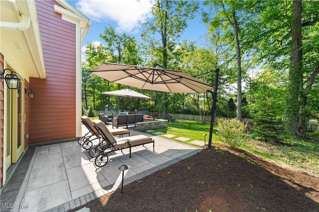 177 N Park Dr, Aurora, OH 44202 - view of patio / terrace with an outdoor hangout area