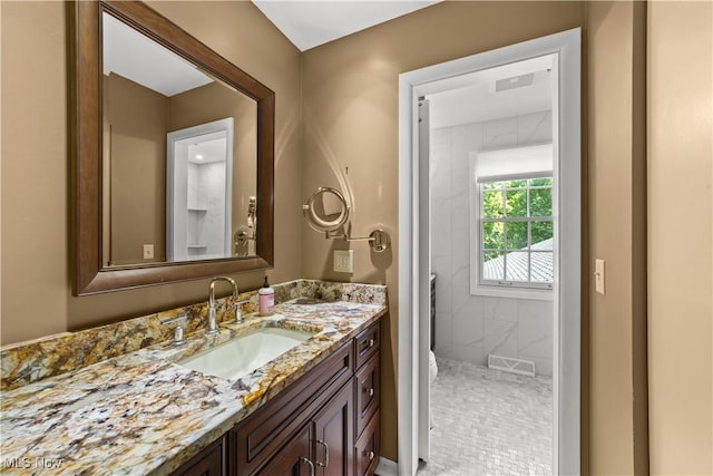 177 N Park Dr, Aurora, OH 44202 - full bath featuring vanity and a shower