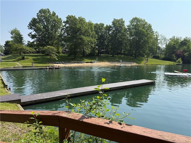 177 N Park Dr, Aurora, OH 44202 - dock featuring a water view and view of scattered trees