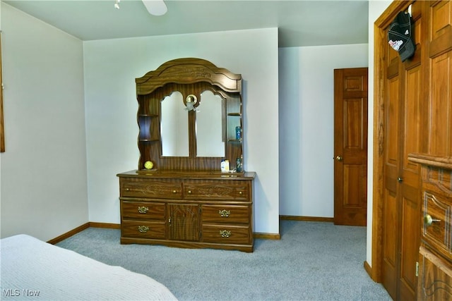 6739 Stewart Sharon Rd, Brookfield, OH 44403 - bedroom with carpet floors, baseboards, and ceiling fan