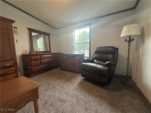 301 46th St SW, Canton, OH 44706 - living area with crown molding and carpet flooring