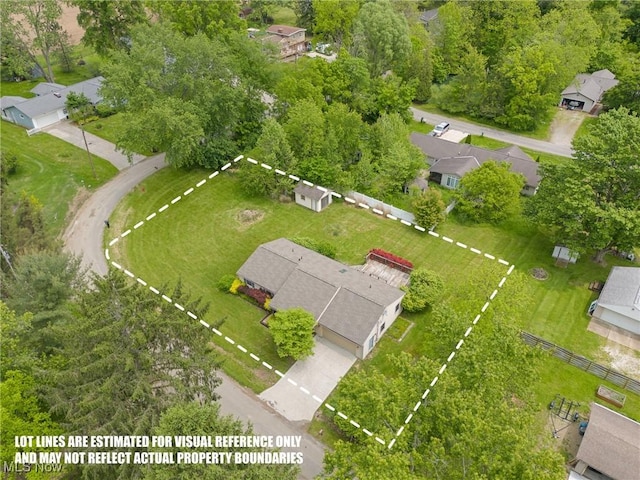 7183 Hunter Dr, Chippewa Lake, OH 44215 - aerial perspective of suburban area