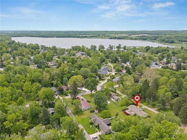 7183 Hunter Dr, Chippewa Lake, OH 44215 - aerial view of property's location featuring a nearby body of water and nearby suburban area