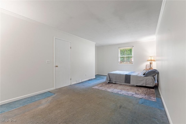 7183 Hunter Dr, Chippewa Lake, OH 44215 - bedroom featuring carpet flooring, baseboards, and crown molding