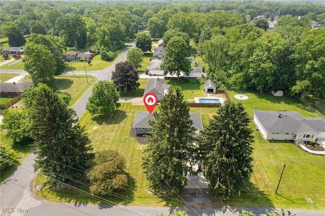 1892 Toepfer Rd, Akron, OH 44312 - aerial perspective of suburban area
