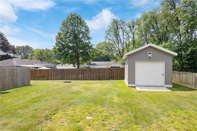 1892 Toepfer Rd, Akron, OH 44312 - view of yard featuring an outbuilding