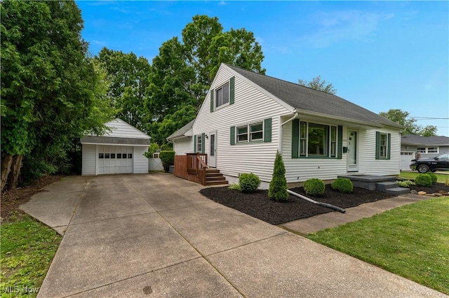 1094 Jessie Ave, Kent, OH 44240 - view of front of property with an outdoor structure and a garage