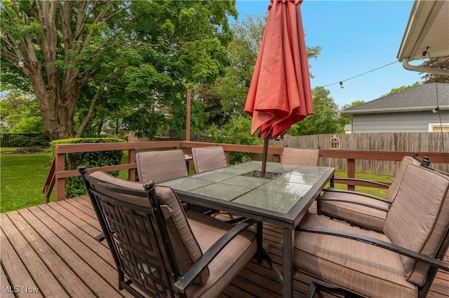 1094 Jessie Ave, Kent, OH 44240 - wooden deck with outdoor dining space