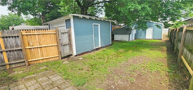 816 Clarendon Ave NW, Canton, OH 44708 - view of shed featuring a fenced backyard
