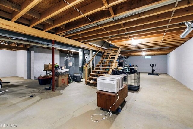 51406 Cornerstone Dr, Petersburg, OH 44454 - below grade area with stairway and heating unit