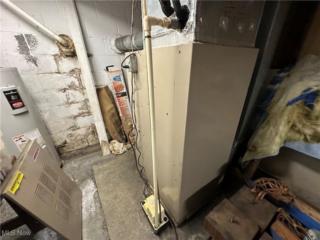 102 Wylie Dr, Short Creek, WV 26058 - utility room with heating unit and water heater