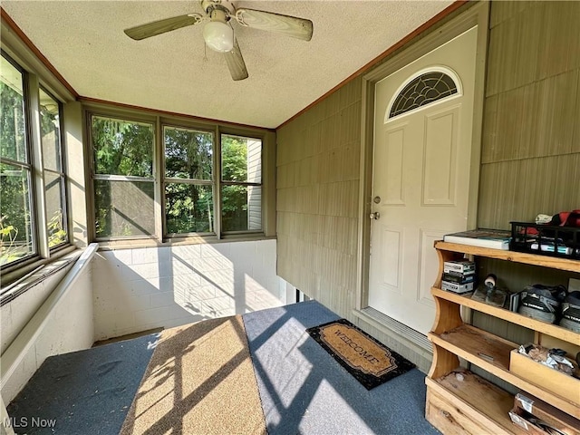 102 Wylie Dr, Short Creek, WV 26058 - sunroom with a ceiling fan