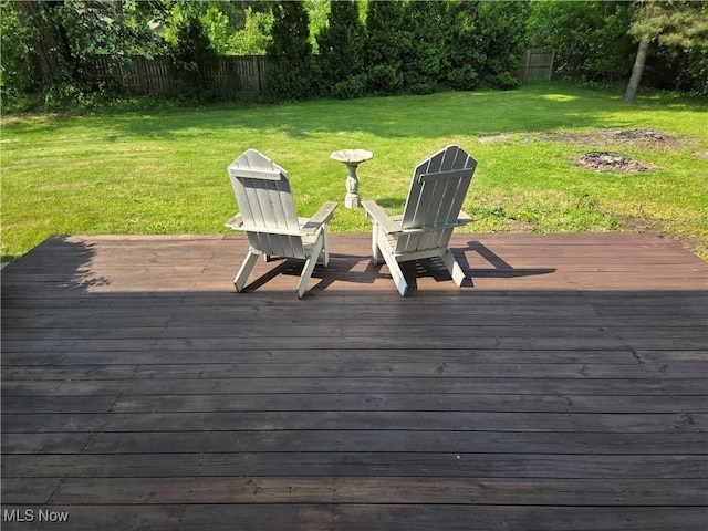 1025 S Ridge Rd, Geneva, OH 44041 - view of wooden terrace